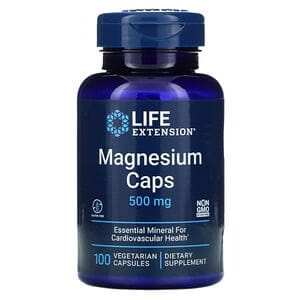 Capsules de magnésium magnésium 500 MG 100 gélules PROLONGATION DE VIE