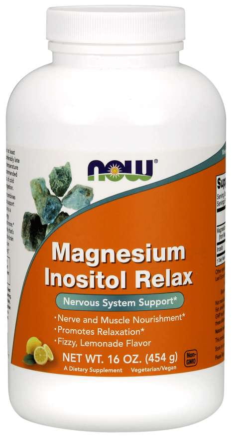 Inositol de magnésium relax magnésium et inositol 454 g NOW FOODS