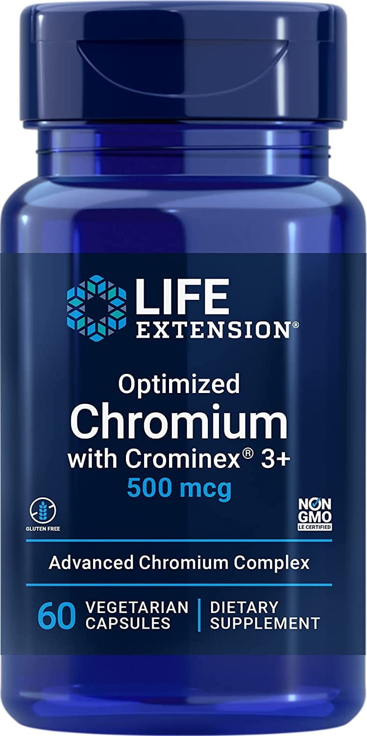 Chrome optimisé avec crominex 3i 60 capsules LIFE EXTENSION