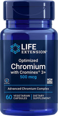 Chrome optimisé avec crominex 3i 60 capsules LIFE EXTENSION