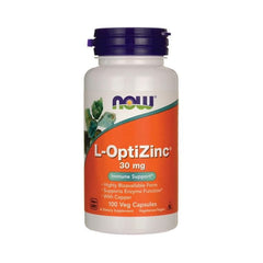 Loptizinc Zinc et Cuivre 100 gélules NOW FOODS