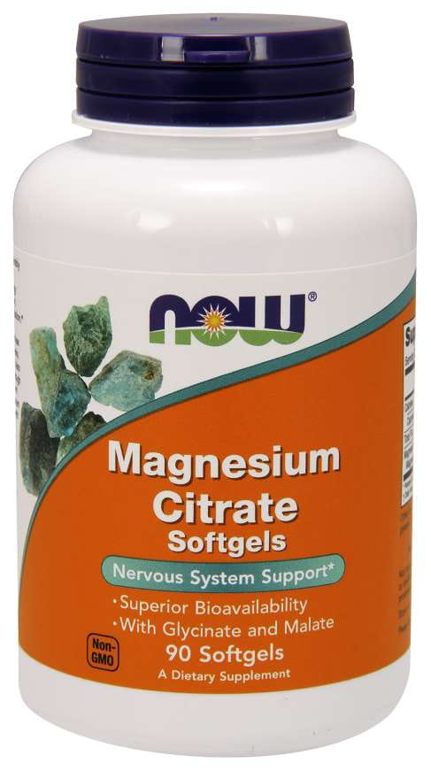 Citrate de magnésium citrate de magnésium 90 gélules NOW FOODS