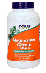 Citrate de magnésium citrate de magnésium 180 gélules NOW FOODS