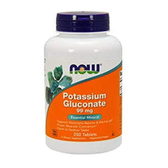 Gluconate de potassium Gluconate de potassium 250 comprimés NOW FOODS