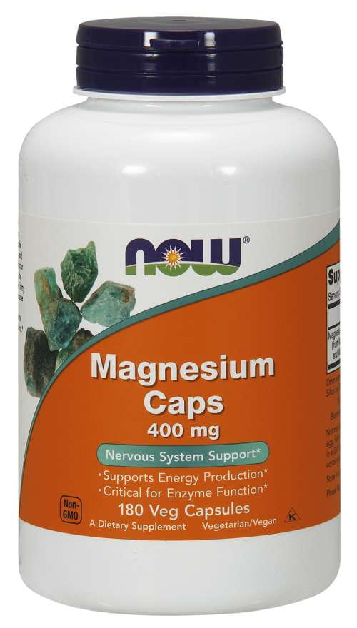 Capsules de magnésium magnésium 400 MG 180 capsules NOW FOODS