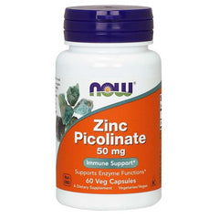 Picolinate de zinc picolinate de zinc 50 MG 60 gélules NOW FOODS