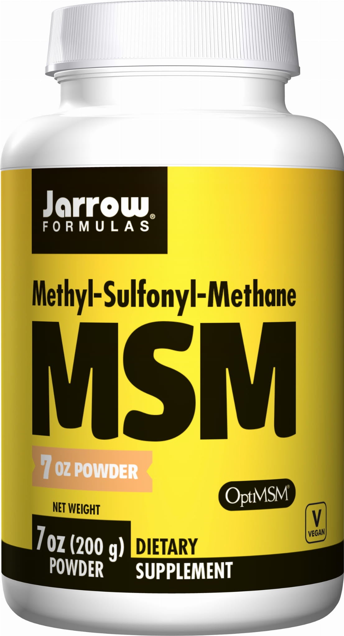 Soufre MSM optiMSM méthylsulfonylméthane 200 g FORMULES JARROW