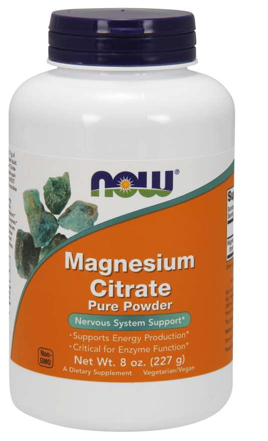 Citrate de magnésium citrate de magnésium 227 g NOW FOODS