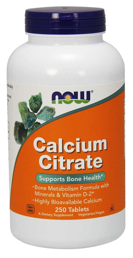 Citrate de calcium citrate de calcium 250 comprimés NOW FOODS