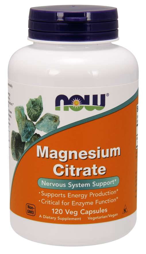 Citrate de magnésium magnésium 120 gélules NOW FOODS