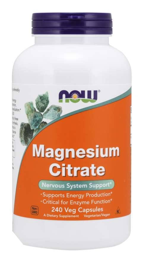 Citrate de magnésium magnésium 240 gélules NOW FOODS