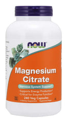 Citrate de magnésium magnésium 240 gélules NOW FOODS