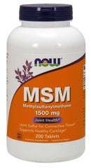 MSM méthylsulfonylméthane 1500 MG 200 comprimés NOW FOODS