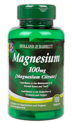 Magnésium citrate de magnésium 100 comprimés HOLLAND & BARRETT