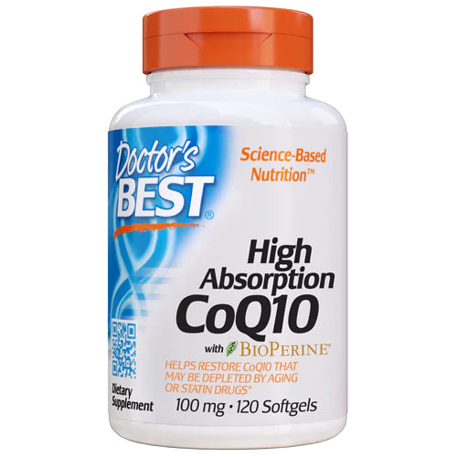 Coenzyme Q10 100 MG et pipérine biopérine 120 gélules DOCTOR'S BEST