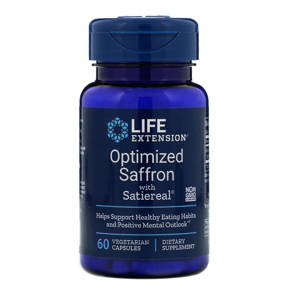 Safran optimisé au safran avec satiereal 60 gélules LIFE EXTENSION
