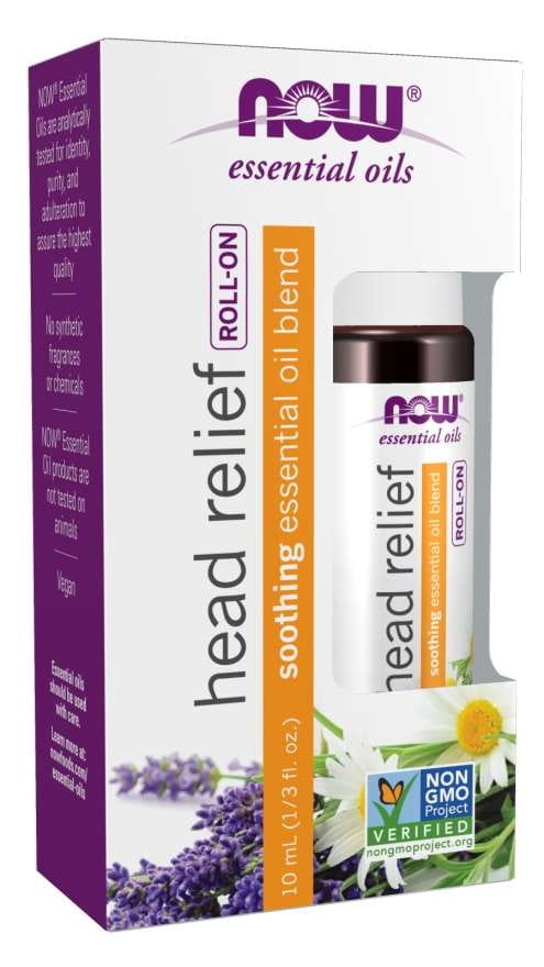 Mélange de soulagement de la tête rollon 10 ml NOW FOODS