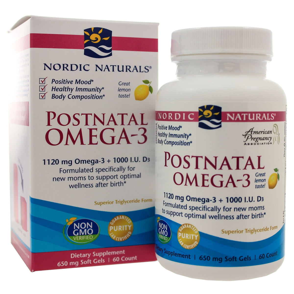 OMEGA3 Postnatal 60 gélules NORDIC NATURALS