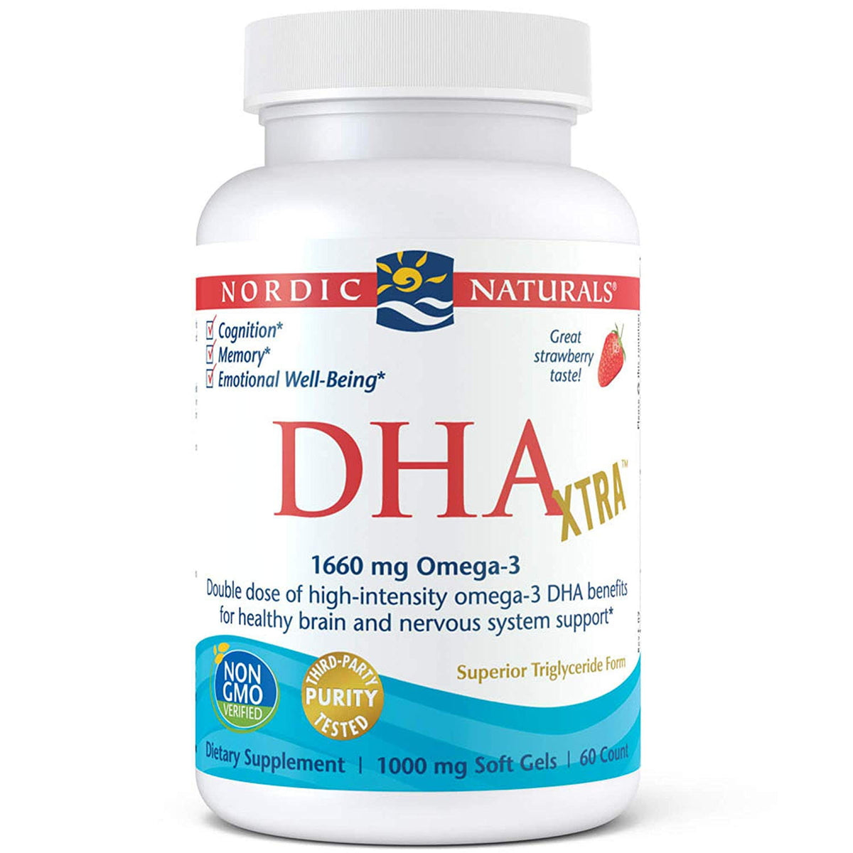 Huile DHA xtra OMEGA3 60 gélules NORDIC NATURALS