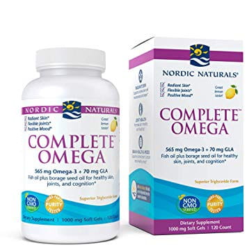 Capsules complètes d'oméga 120 de NORDIC NATURALS