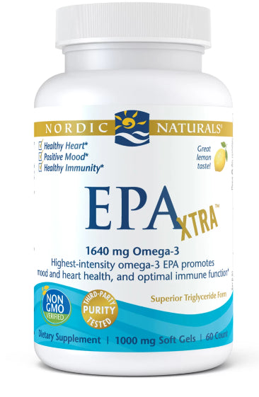 Huile EPA xtra OMEGA3 60 gélules NORDIC NATURALS