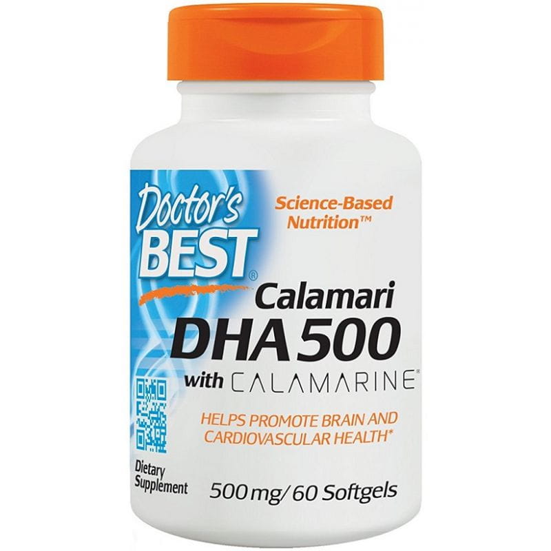 Calamars OMEGA 3 DHA 500 MG EPA 50 MG 60 gélules DOCTOR'S BEST