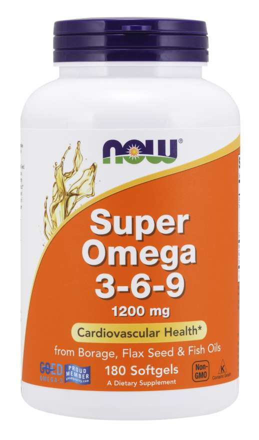 Super OMEGA 369 1200 MG 180 gélules NOW FOODS
