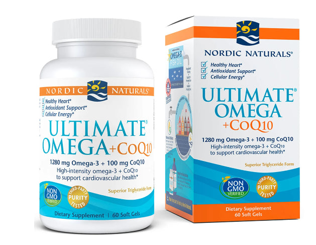 Oméga ultime et COQ10 60 gélules NORDIC NATURALS