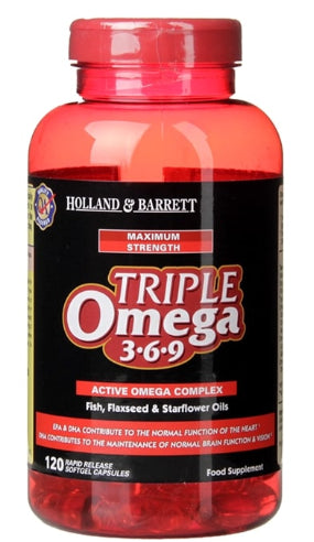 Triple OMEGA 369 120 gélules HOLLAND & BARRETT