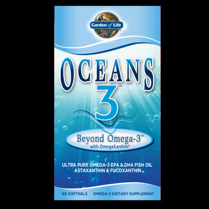 Oceans 3 au-delà d'OMEGA3 avec omégaxanthine 60 gélules GARDEN OF LIFE
