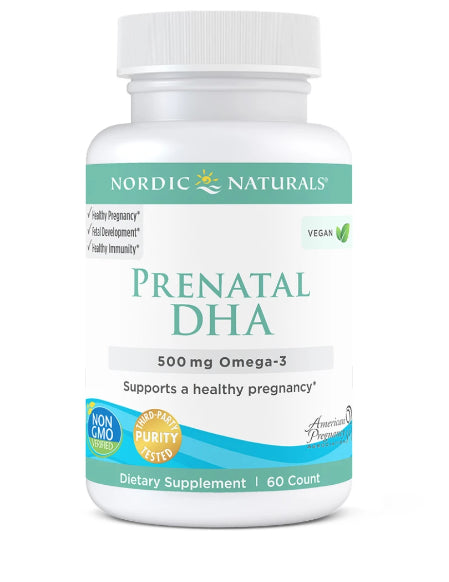Prénatal DHA OMEGA 3 végétalien 60 gélules NORDIC NATURALS