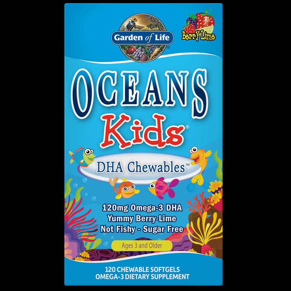 Omega oceans kids DHA chewables 120 gélules JARDIN DE LA VIE