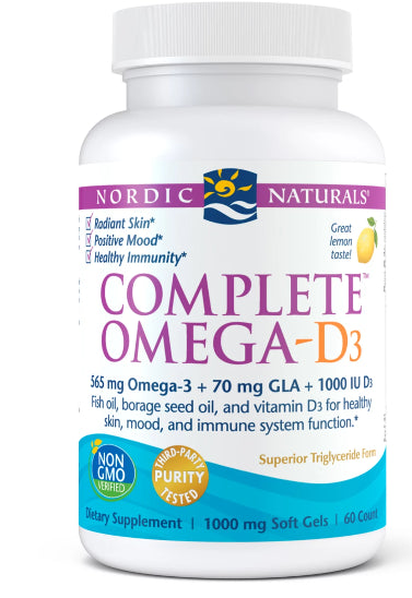 OmégaD3 complet 60 gélules NORDIC NATURALS