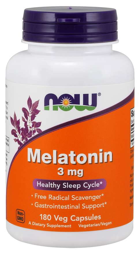 Mélatonine 3 MG 180 gélules NOW FOODS