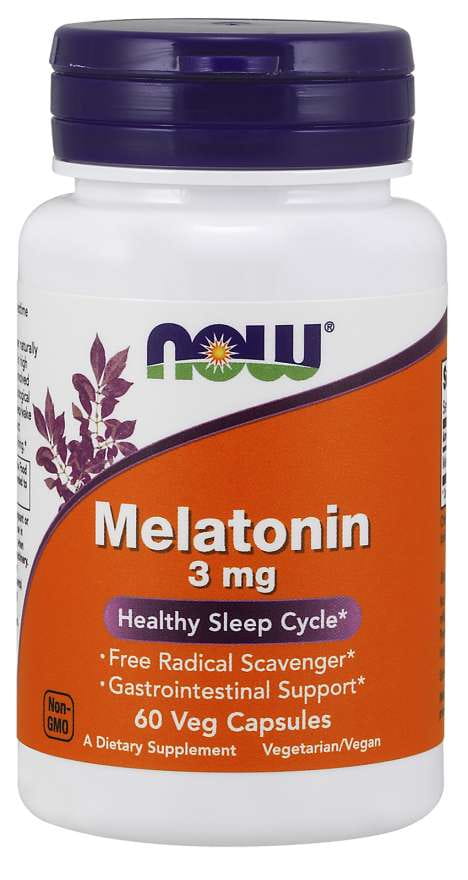Mélatonine 3 MG 60 gélules NOW FOODS