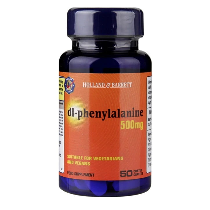 Dlphénylalanine 500 MG 50 comprimés HOLLAND & BARRETT