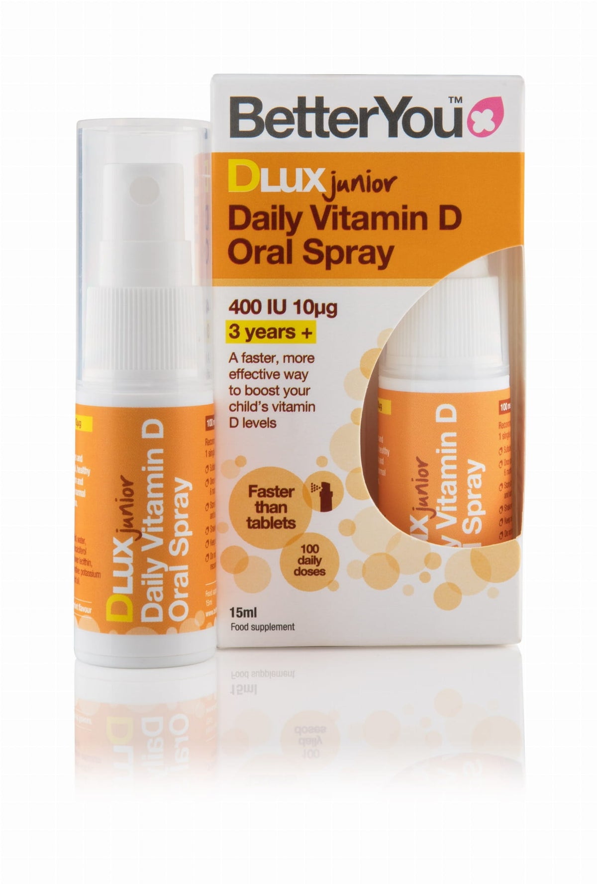 D400 junior vitamine D pour enfants en spray 15 ml BETTERYOU
