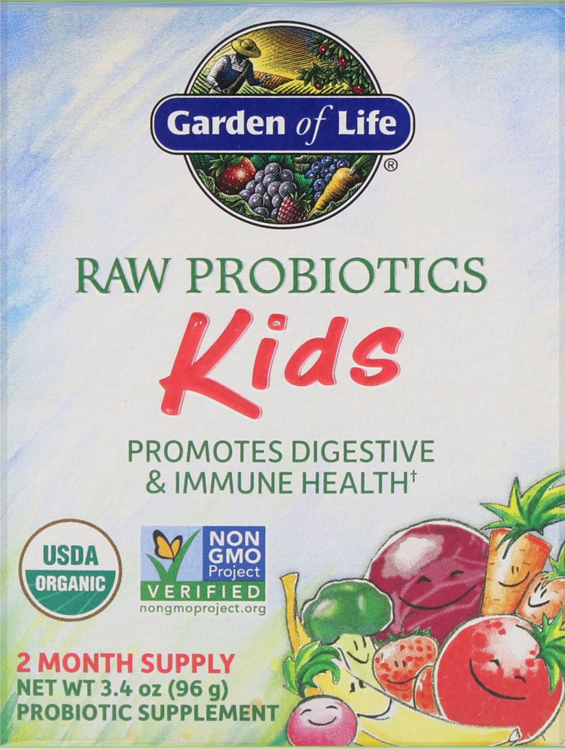 Eko raw probioTICS kids 96 g JARDIN DE LA VIE