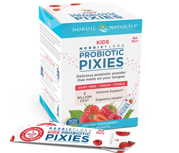 Lutins probiotiques floraux nordiques pour enfants 30 x 1 g NORDIC NATURALS