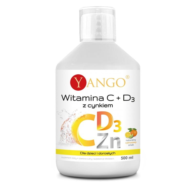 Vitamine C et D3 avec zinc liquide 500 ml YANGO