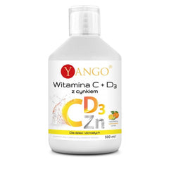 Vitamine C et D3 avec zinc liquide 500 ml YANGO