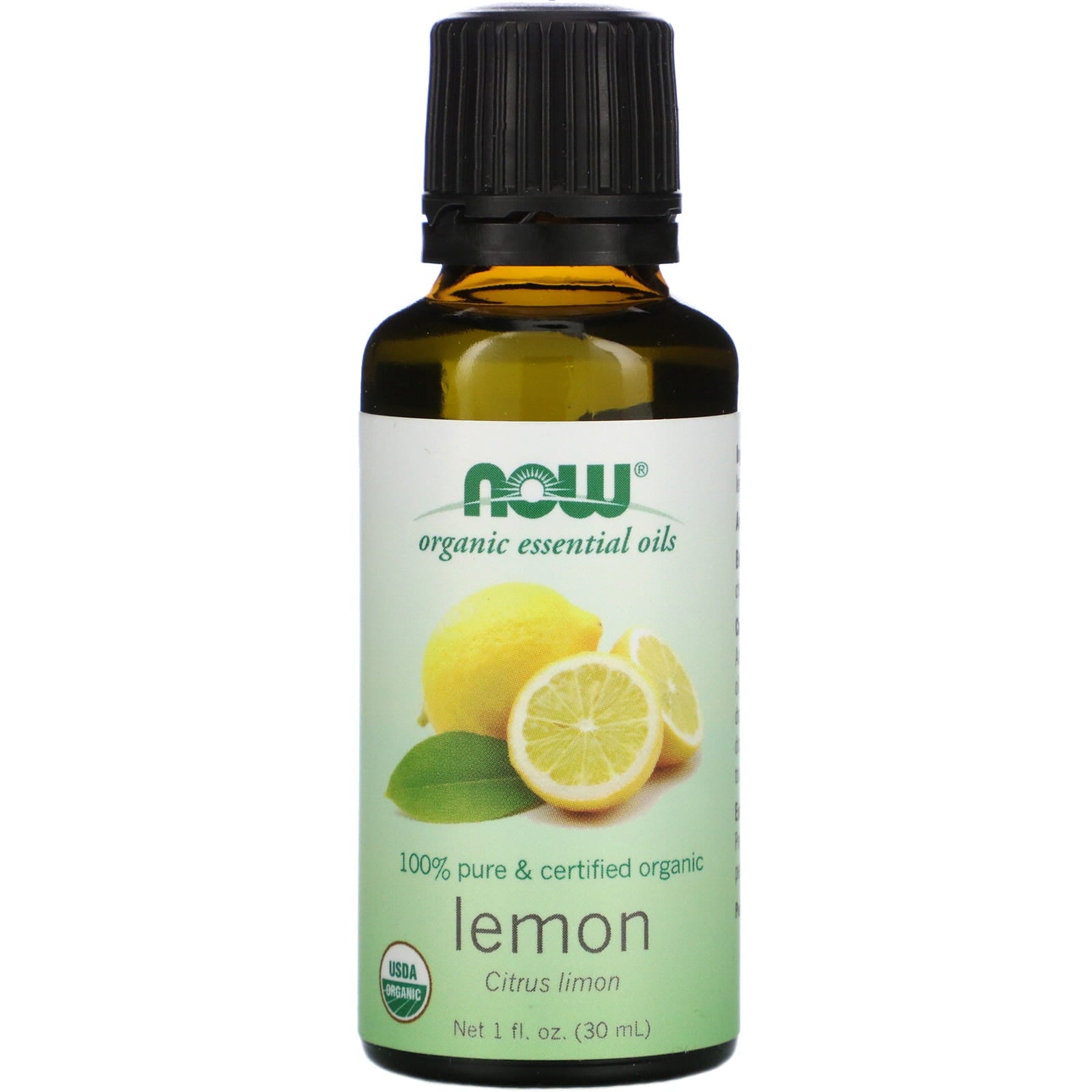 100% huile de citron citron certifié biologique 30 ml NOW FOODS