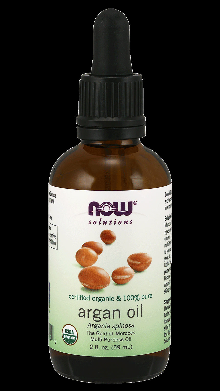 Huile d'argan 100% biologique argania spinosa 59 ml NOW FOODS