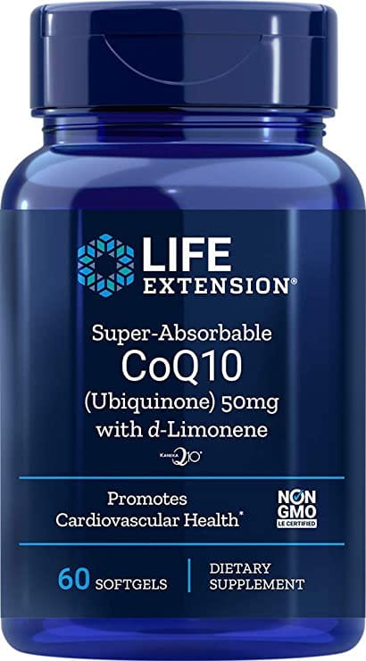 Coenzyme Q10 ubiquinone kaneka 50 MG et dlimonène 100 MG 60 gélules PROLONGATION DE VIE