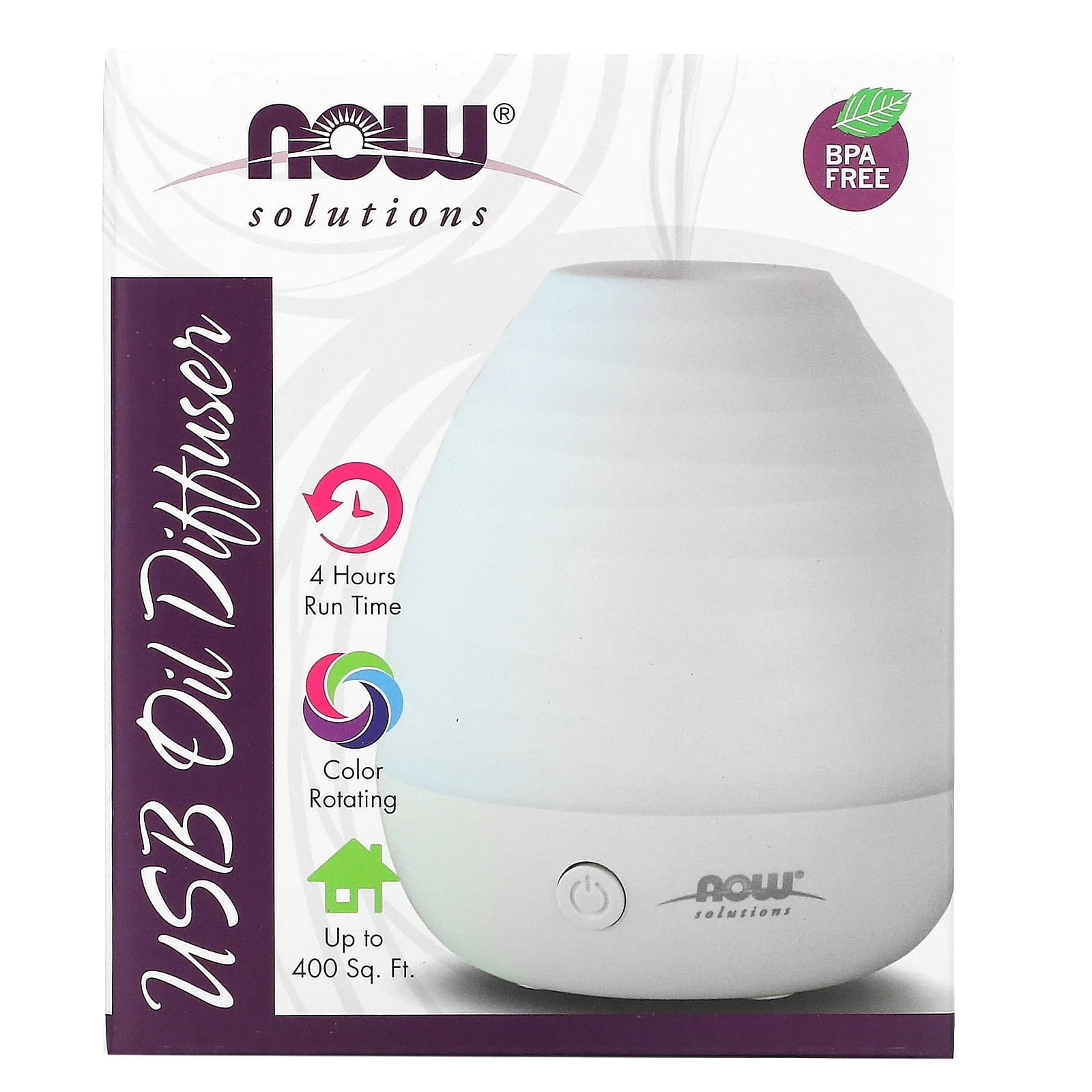 Diffuseur d'huiles essentielles usb 5w à ultrasons dans NOW FOODS