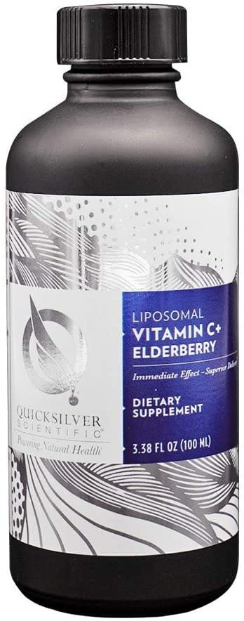 Vitamine C liposomale + noir sans vitamine C liposomale + sureau 100 ml QUICKSILVER SCIENTIFIC