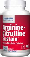 Arginine + citrulline arginine - citrulline sustain 120 comprimés FORMULES JARROW