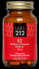 Vitamine B2 riboflavine 5' - phosphate + riboflavine 60 gélules LABS212