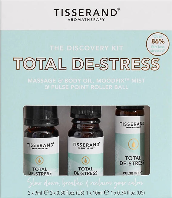 Kit découverte dé-stress total huiles essentielles 2 x 9 ml 1 x 10 ml TISSERAND