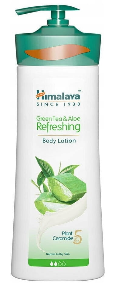 Lotion rafraîchissante pour le corps au thé vert et à l'aloès 400 ml HIMALAYA lotion pour le corps